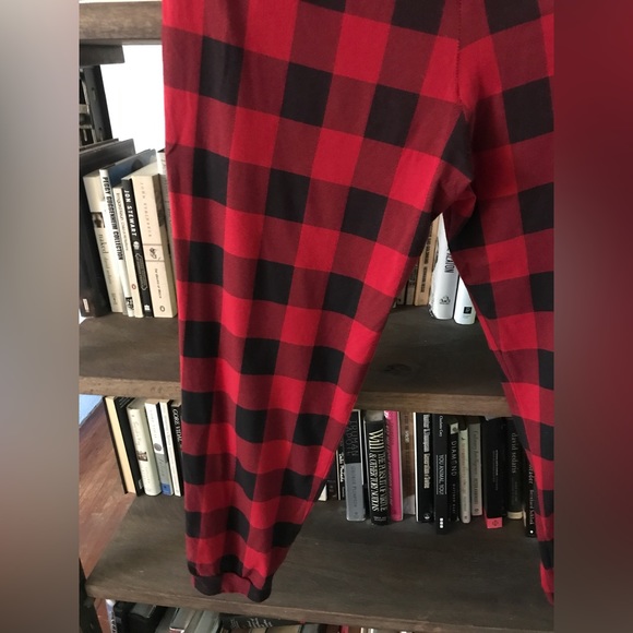 Like New  J. Crew Red and Black Buffalo Plaid Dreamy Jogger M - Picture 10 of 13